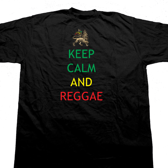 keep calm and reggae tee